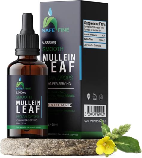 Amazon Safefine Mullein Leaf Extract Ml Effective Lung Cleanse