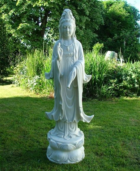 STATUES SCULPTURES Guanyin Bodhisattva 120Cm Marble Resin Garden