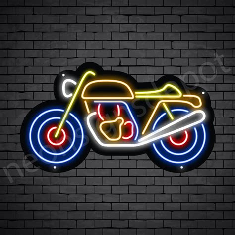 Motorcycle Neon Sign Motor Single Ride Neon Signs Depot