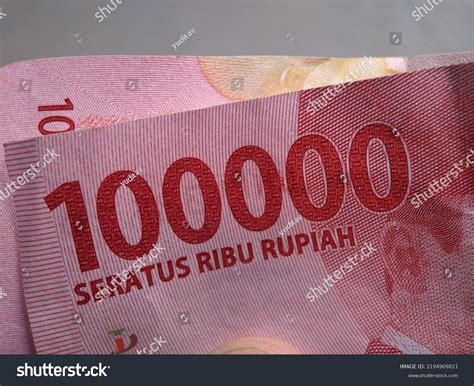 close number   indonesian banknote stock photo