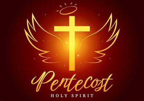 Premium Vector Pentecost Sunday Illustration With Flame And Holy