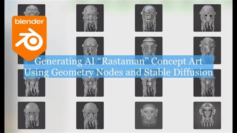 LIVENODING Generating Blenderian Rastaman Using Geometry Nodes And