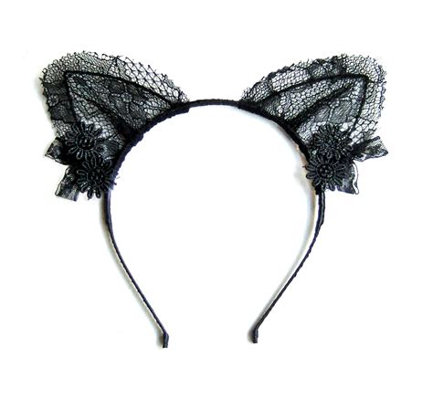 Lace Cat Ears Headband On Luulla