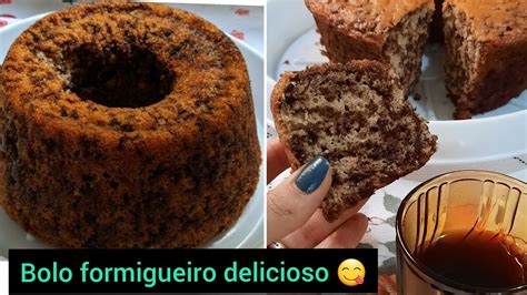 Bolo formigueiro simples e fácil super delicioso YouTube