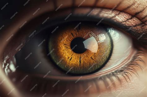 Impresionante Fotografía Macro Del Ojo Humano Primer Plano Del Ojo Humano Ia Generativa Foto