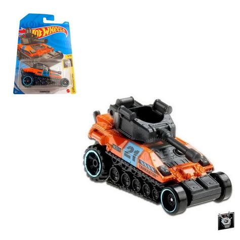 Carrinho Hot Wheels Tanque De Guerra Tanknator Experimotors Mattel Submarino