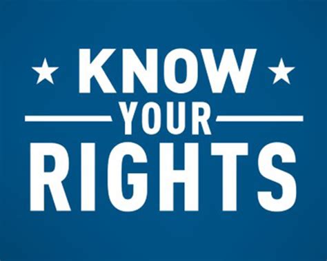 Know Your Rights Aclu Of Washington