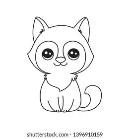Cute Animal Outlines Child Coloringanimal Stock Illustration 1396910159
