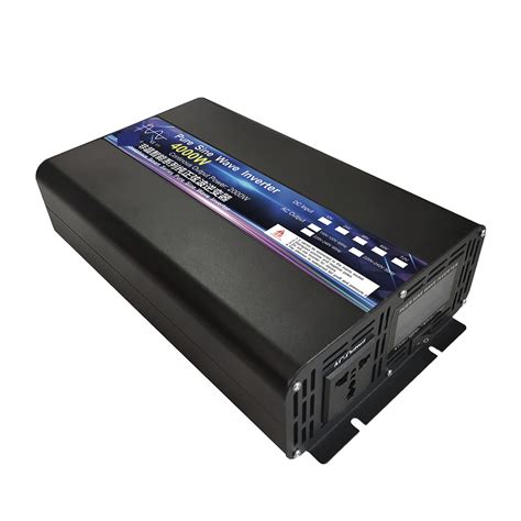 Pure Sine Wave Power Inverter 4000w 5000w Dc 12v 24v 48v To Ac Inverter Remote Control Solar Car