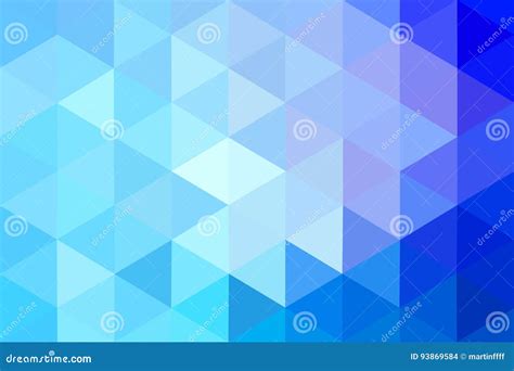 Fondo Triangular Polivinílico Bajo Sombras Del Vector Azul