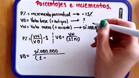 Calcular Incrementos Porcentuales Ejercicios Pdf Reglas Algebraicas