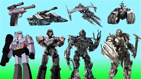 Megatron In Movies All Modes Transformations Transformers One