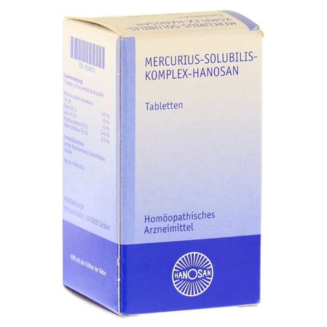 Mercurius Solubilis Komplex Hanosan Tabletten St Ck N Medpex