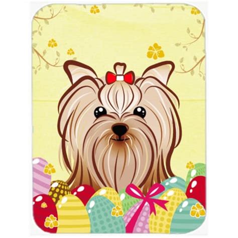 Yorkie Yorkshire Terrier Easter Egg Hunt Mouse Pad Hot Pad Or Trivet Kroger