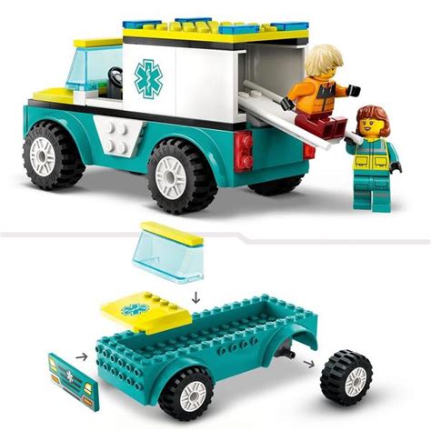 Lego City Lambulance De Secours Et Le Snowboardeur Lego