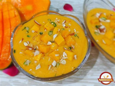 How To Make Mango Phirni Recipe Aam Phirni आम की फिरनी रेसिपी