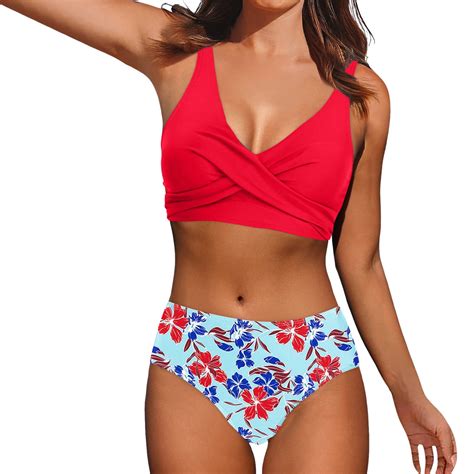 Hessimy Women High Waisted Bikini Sexy Push Up Two Piece Swimsuits