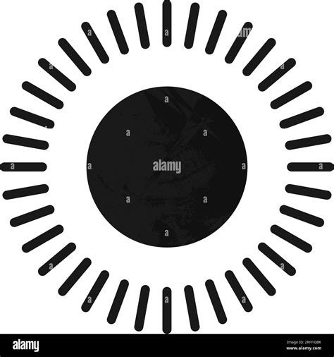 Sunshine Icon Black Sun Sign Solar Symbol Stock Vector Image And Art