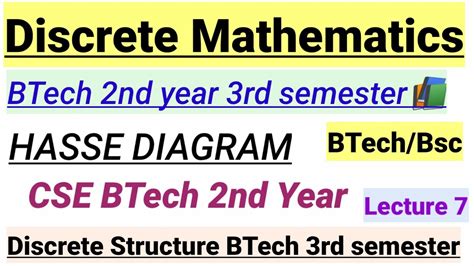 Hasse Diagram Discrete Mathematics Rgpv Btech 3rd Semester Discrete Structure Hasse