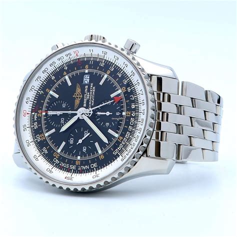 Breitling Navitimer World GMT 46mm Automatic Chronograph Black... for ...