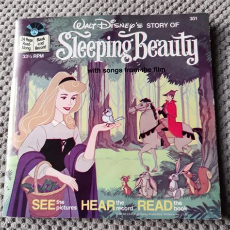 Walt Disney Story Of Sleeping Beauty Read Along Book And 7 Record 33 1