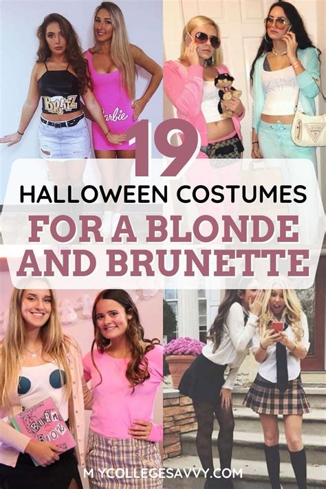 Perfect Halloween Costumes For A Blonde And Brunette Artofit
