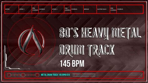 S Heavy Metal Drum Track Bpm Hq Hd Youtube