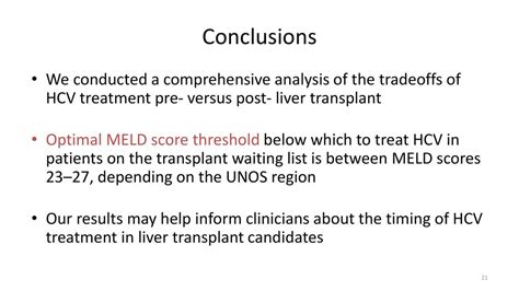 Optimal Timing Of Hepatitis C Treatment For Patients On The Liver