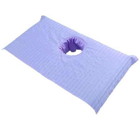 Drap de Lit de Soin de Beauté Couvre Table de Massage en Coton Violet