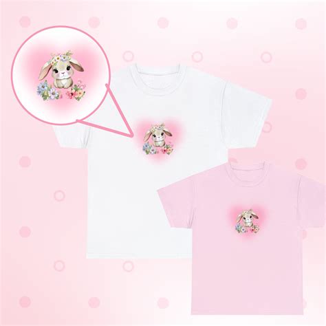 Bunny Heart T Shirt Coquette Valentines S Coquette T Shirt Pink T Shirt Aesthetic Shirt