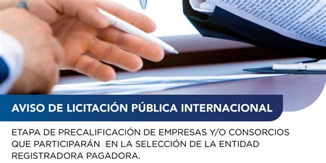 Aviso Licitaci N P Blica Internacional No Siacap