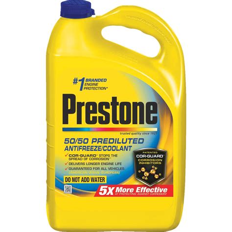 Prestone Af2100 Automotive Antifreeze Coolant 50 50 Pre Diluted 1 Gallon Af2100 Macdonald