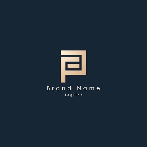 Premium Vector Vector Fp Letters Logo Design