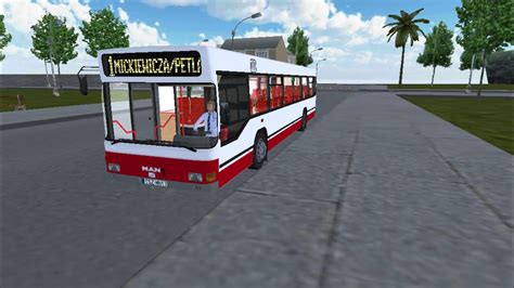 Proton Bus Simulator 169 Przejazd MAN NL202 ZF Na Linii 1 Mapa