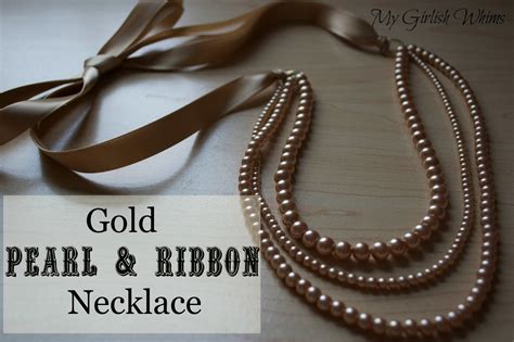 Diy Ribbon Necklace Tutorial