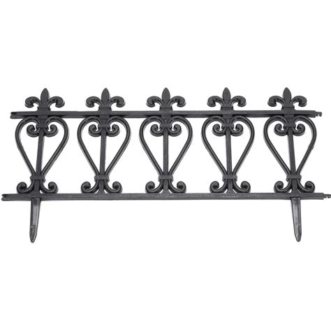 Living and Home 3 Pack Decorative Garden Border Fence | Wilko