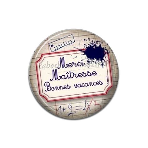 Cabochon R Sine Merci Ma Tresse Bonnes Vacances Cabochons Martika