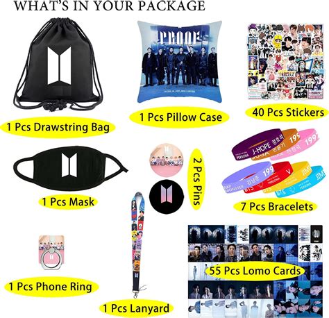 Gunbak Bts Fanartikel Bts Merch Gifts Set Includes Backpack Pillow Case