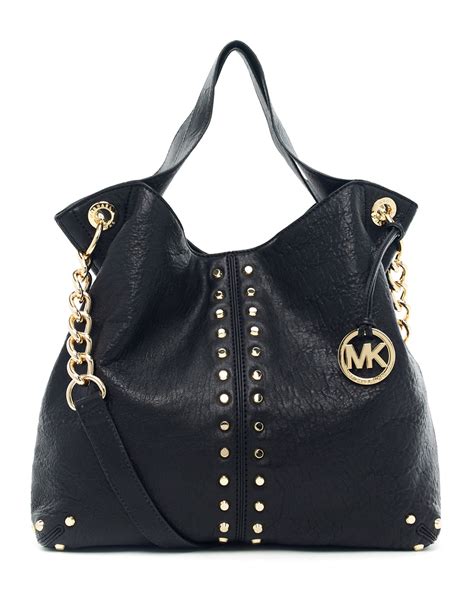 Lyst Michael Kors Uptown Astor Large Shoulder Tote In Black