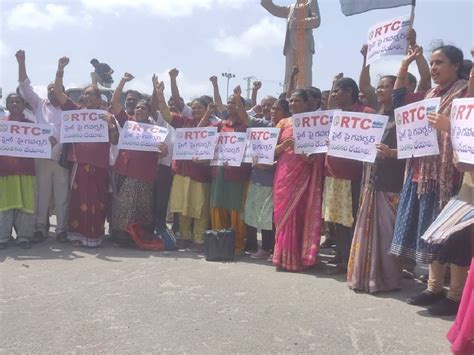 TSRTC Bus Employees Strike After Governor Refuses To Approve RTC Merger