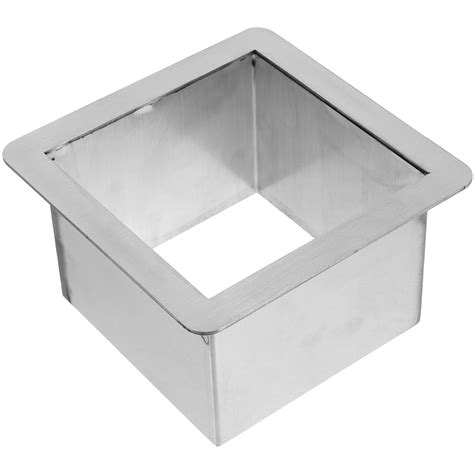 Drop In Trash Chute Stainless Steel Square Built In Countertop Waste