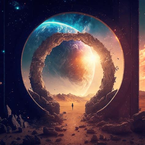 Premium Photo A Beautiful Portal To Another World A Transition To