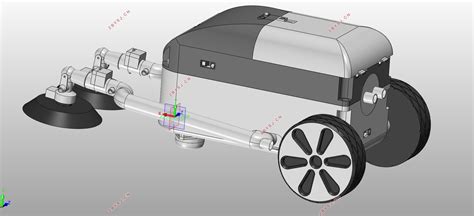 空调管道清洁机器人设计含cad零件图装配图solidworks三维图机械机电