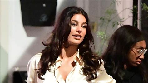 Leonardo Dicaprio S Ex Camila Morrone Looks Chic In A Satin Blouse As