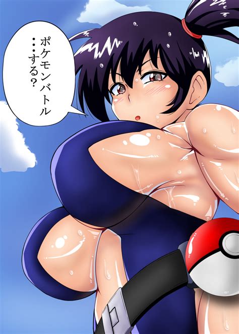 Rule 34 Big Breasts Black Hair Blush Breasts Female Human Kasumi Pokemon Large Breasts Misty