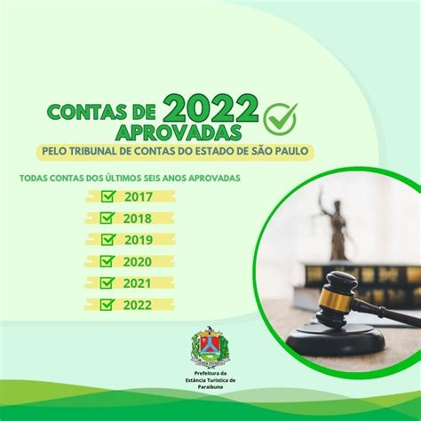 Prefeitura De Paraibuna Tem Contas De Aprovadas Pelo Tribunal De