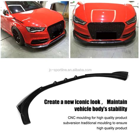 Carbon Fiber S3 Front Lip For Audi A3 8v Sline S3 Sedan 4 Door 2013