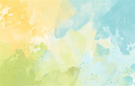 Pastel Yellow Blue Green Watercolor Background 2201938 Vector Art at ...