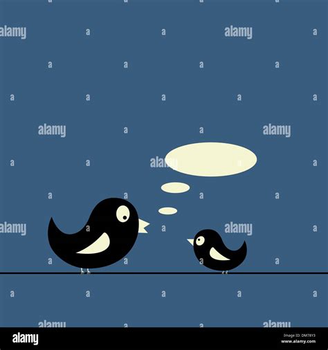 Speaking Birds Stock Vector Images Alamy