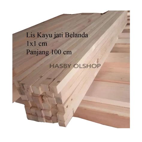 Jual Lis Kayu Jati Belanda Reng Kayu Ukuran X X Cm Isi Batang